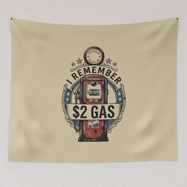 Item preview, I Remember $2 Gas Vintage Retro Nostalgia designed and sold by SplashTastic.