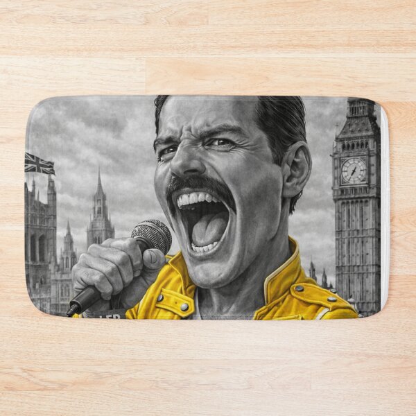 Item preview, Freddie Mercury  in London Caricature  Selective Color designed and sold by LuluLeb.