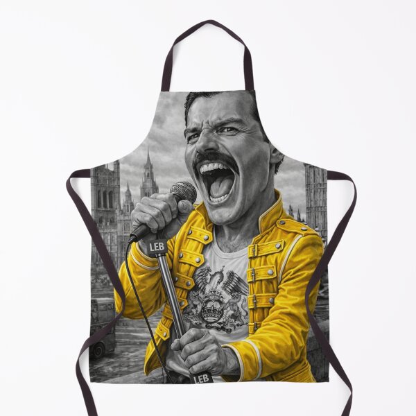 Item preview, Freddie Mercury in London Caricature Selective Color designed and sold by LuluLeb.