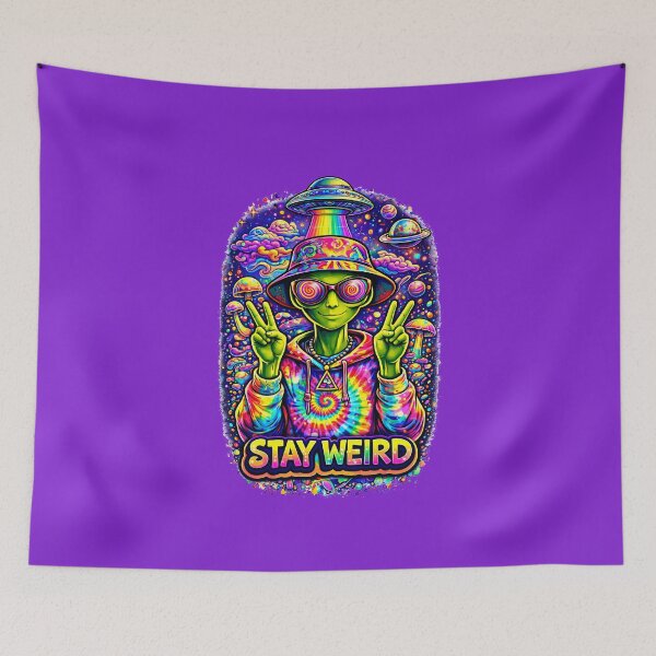 Item preview, alien hippie designed and sold by wizardsklothing.