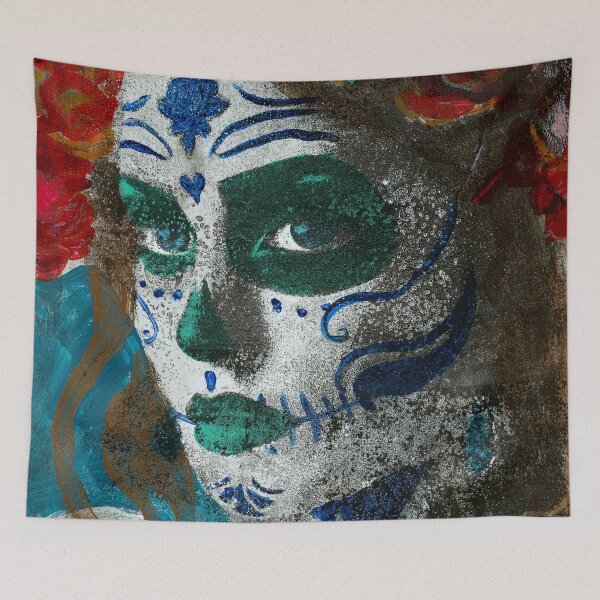Item preview, Aqua Catrina designed and sold by ElvisSantanaArt.