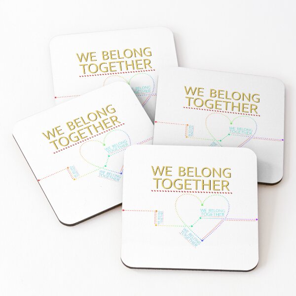 Item preview, We Belong Together – Colorful Heart Collage   designed and sold by tviyluv.