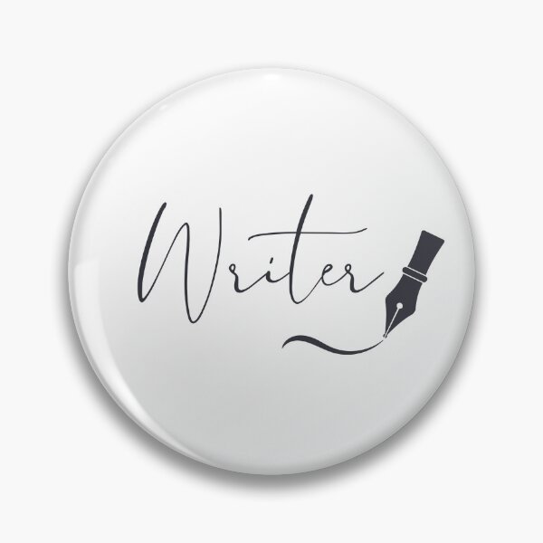 Item preview, Writer Script Typography with Fountain Pen – Charcoal Ink designed and sold by PKDWriterMerch.