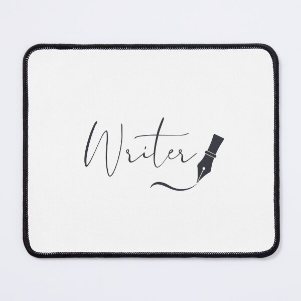 Item preview, Writer Script Typography with Fountain Pen – Charcoal Ink designed and sold by PKDWriterMerch.