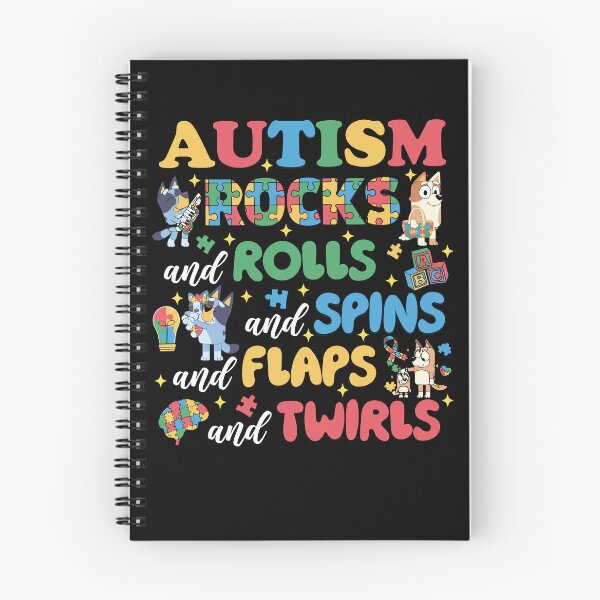 Item preview, Autism Rocks And Rolls And Spins And Flaps And Twirls Bluey Autism Awareness designed and sold by RDGNR.
