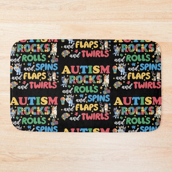 Item preview, Autism Rocks And Rolls And Spins And Flaps And Twirls Bluey Autism Awareness designed and sold by RDGNR.