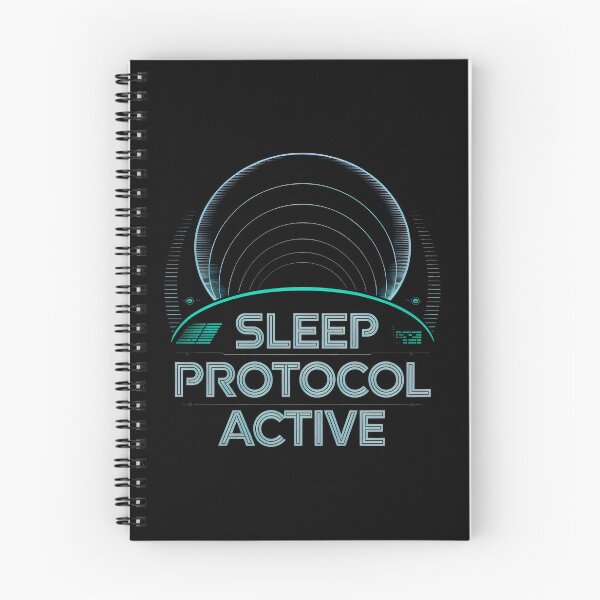 Item preview, Sleep Protocol Active Sci-Fi Minimalist Futuristic designed and sold by SplashTastic.