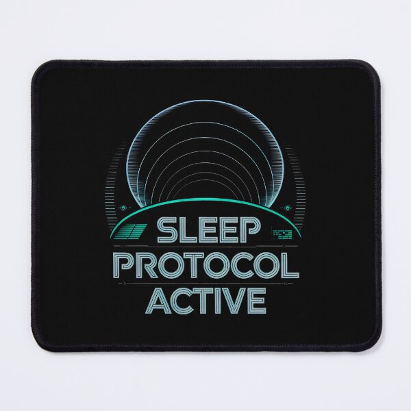 Item preview, Sleep Protocol Active Sci-Fi Minimalist Futuristic designed and sold by SplashTastic.