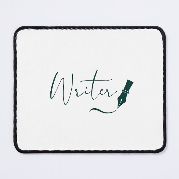 Item preview, Writer Script Typography with Fountain Pen – Dark Green Ink designed and sold by PKDWriterMerch.