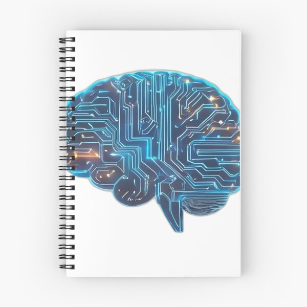Item preview, Glowing Circuit Brain – Tech Coding Sticker designed and sold by PrintMadog.