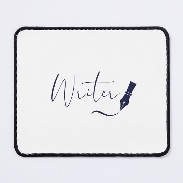 Item preview, Writer Script Typography with Fountain Pen – Navy Ink designed and sold by PKDWriterMerch.