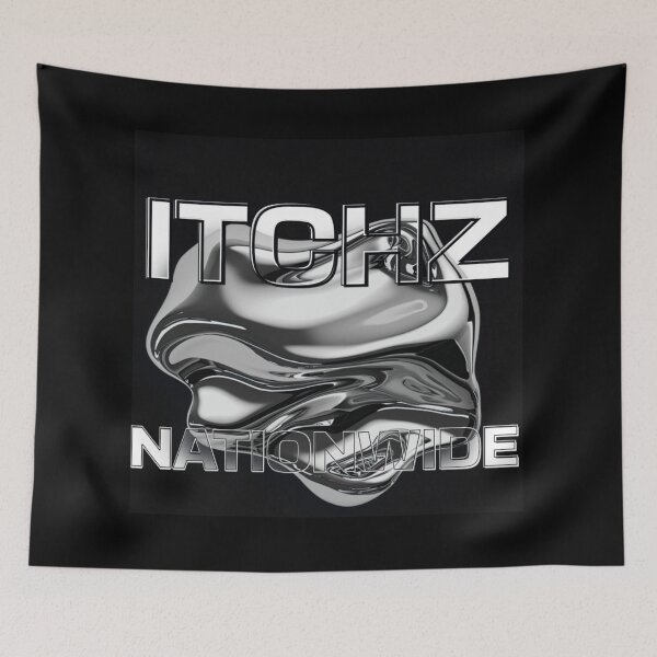 Item preview, Metallic Silver Melting Graphic Design Work designed and sold by ITCHZ.