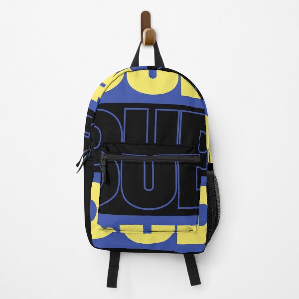 Item preview, DUDE Retro Block Typography – Blue and Yellow Vintage Aesthetic designed and sold by eMKa82.