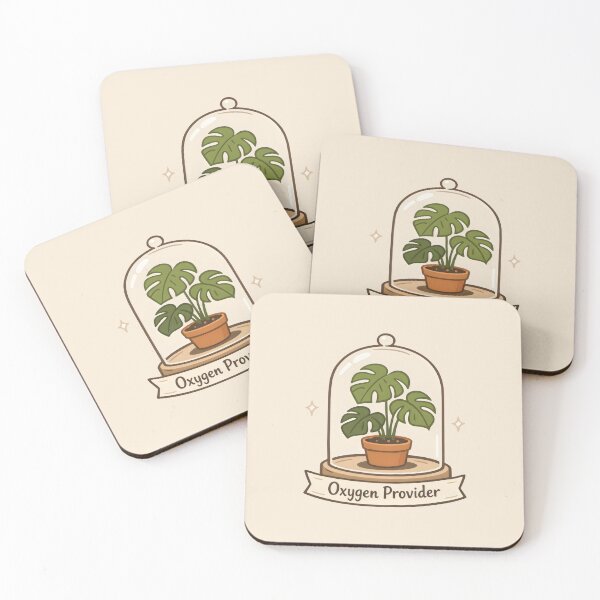 Item preview, Oxygen Provider Monstera Botanical Minimalist Plant Lover designed and sold by SplashTastic.