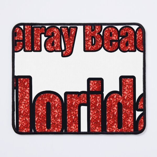 Item preview, Delray Beach Florida City Name With Red Rhinestone designed and sold by TheIconSmith.