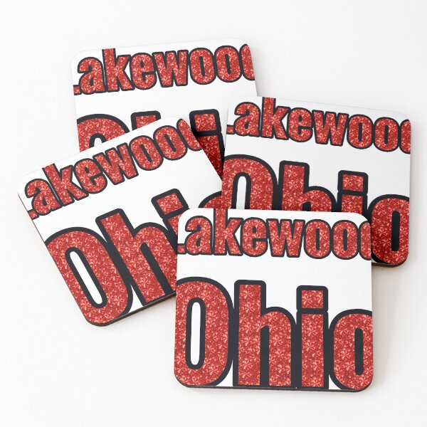 Item preview, Lakewood Ohio City Name With Red Rhinestone designed and sold by TheIconSmith.