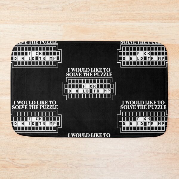 Item preview, I Would Like to Solve the Puzzle Fck Donald Trump Anti-Republican designed and sold by RDGNR.