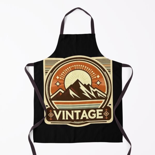 Item preview, Vintage Mountain Emblem with Sunset designed and sold by Dogandesighn.