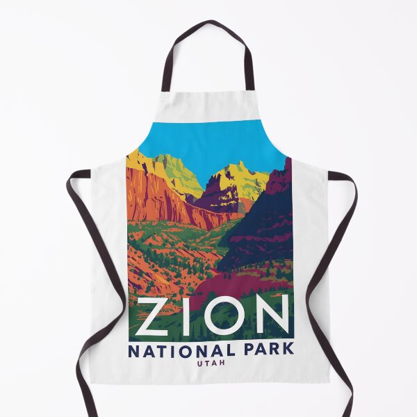Item preview, A Pop Art Travel Print of Zion National Park - Utah  designed and sold by StudioRedKoala.