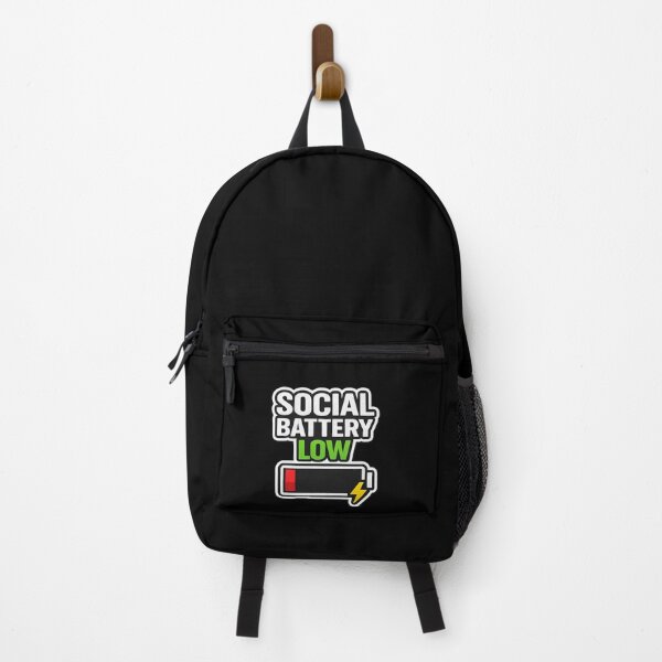 Item preview, Social Battery Low Funny Introvert Sticker designed and sold by Timeless Junction.