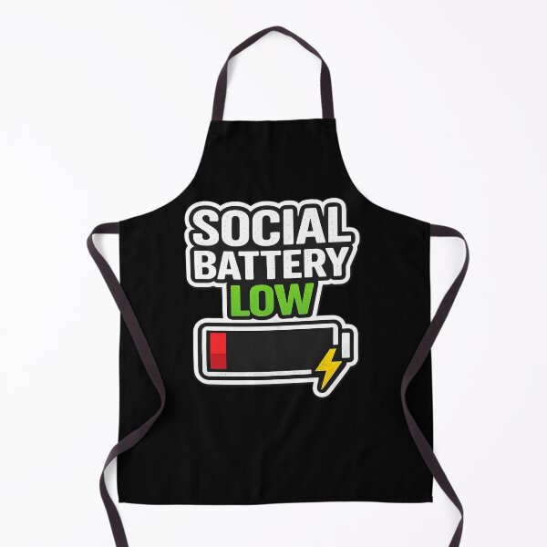 Item preview, Social Battery Low Funny Introvert Sticker  designed and sold by Timeless Junction.