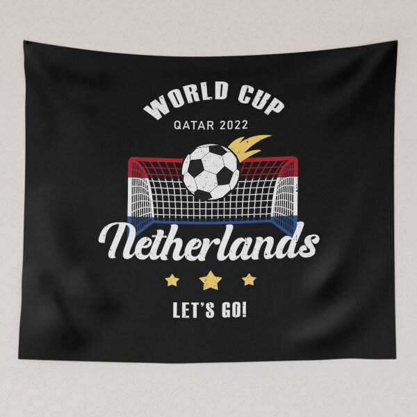 Item preview, Netherlands Flag World Cup Qatar 2022 designed and sold by elgazzarstore.