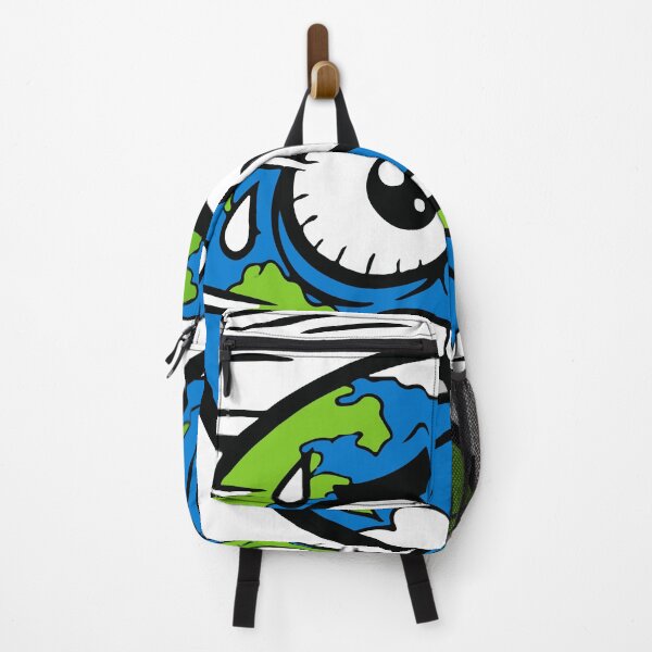 Item preview, An anxious planet character representing stress and overthinking. The orbiting moons add movement and amplify the chaotic emotional vibe. designed and sold by Dejbar.