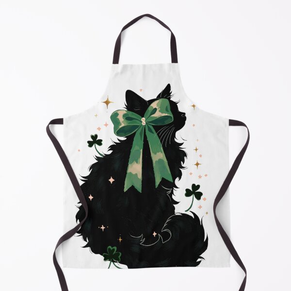 Item preview, Lucky Clover Black Cat designed and sold by LittleSmileLab.