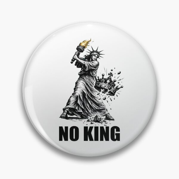 Item preview, No Kings Liberty Pro Democracy Resistance Anti-Trump Political Protest designed and sold by RDGNR.
