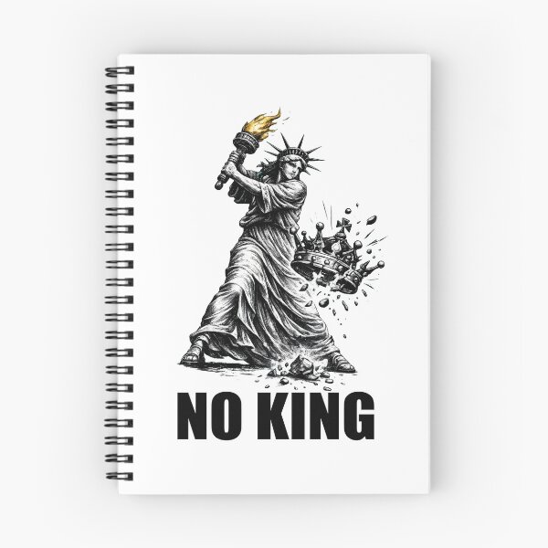Item preview, No Kings Liberty Pro Democracy Resistance Anti-Trump Political Protest designed and sold by RDGNR.