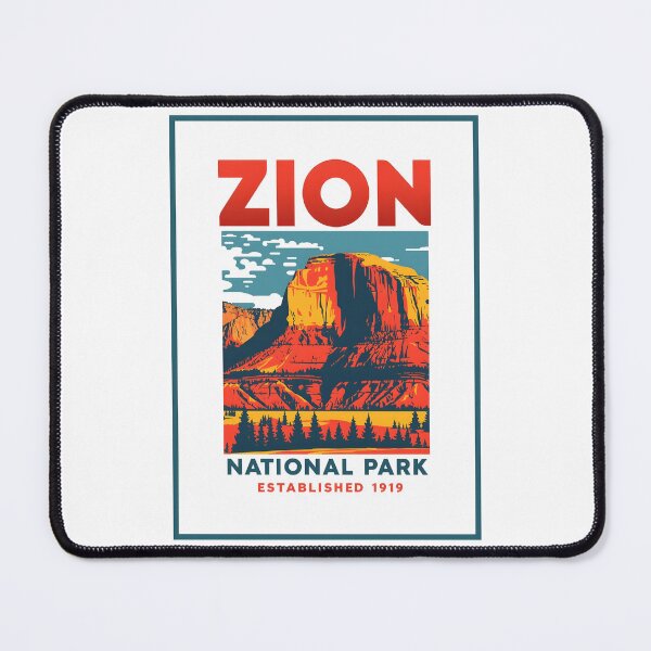 Item preview, A Pop Art Travel Print of Zion National Park - Utah  designed and sold by StudioRedKoala.