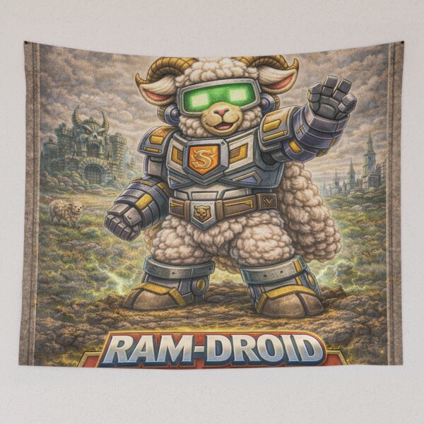 Item preview, Ram-Droid, Helper to the Flocks | Sheep-Man Sheepism Parody designed and sold by Thpoar.