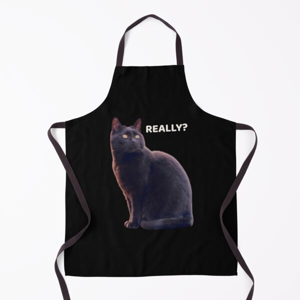 Item preview, Really? Cat – Funny Sarcastic Black Cat Reaction Meme designed and sold by MB-CatPrints.
