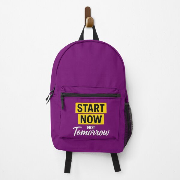 Item preview, Start Now Not Tomorrow Motivational Quote Typography designed and sold by OwnYourMood.