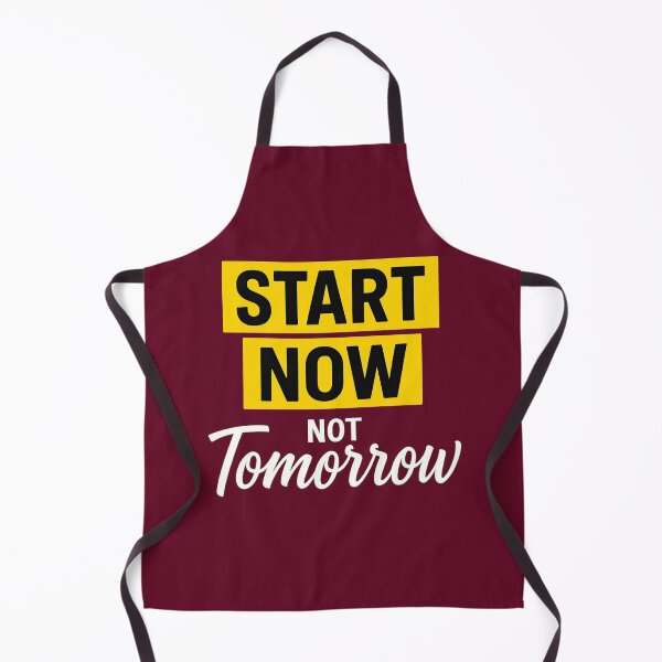 Item preview, Start Now Not Tomorrow Motivational Quote Typography designed and sold by OwnYourMood.