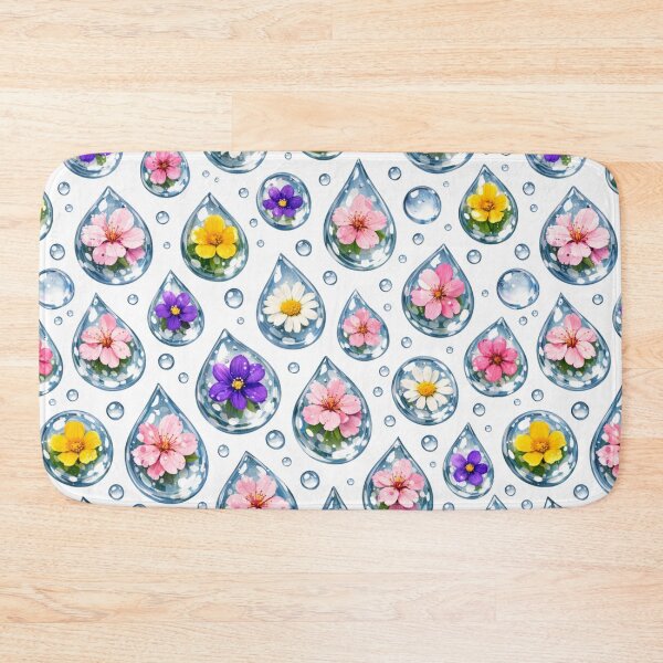 Item preview, flowers in raindrop designed and sold by Atelierby-Anita.