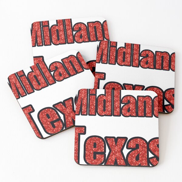 Item preview, Midland Texas City Name With Red Rhinestone designed and sold by TheIconSmith.