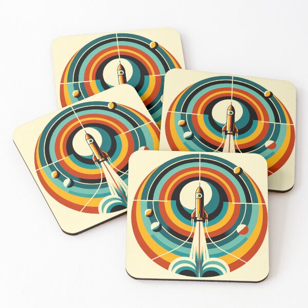 Item preview, Geometric Rocket Launch Orbit Design designed and sold by InkSmithery.