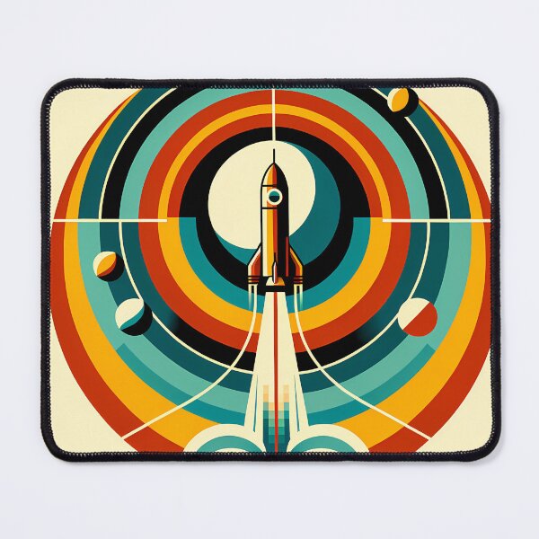 Item preview, Geometric Rocket Launch Orbit Design designed and sold by InkSmithery.
