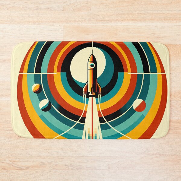 Item preview, Geometric Rocket Launch Orbit Design designed and sold by InkSmithery.
