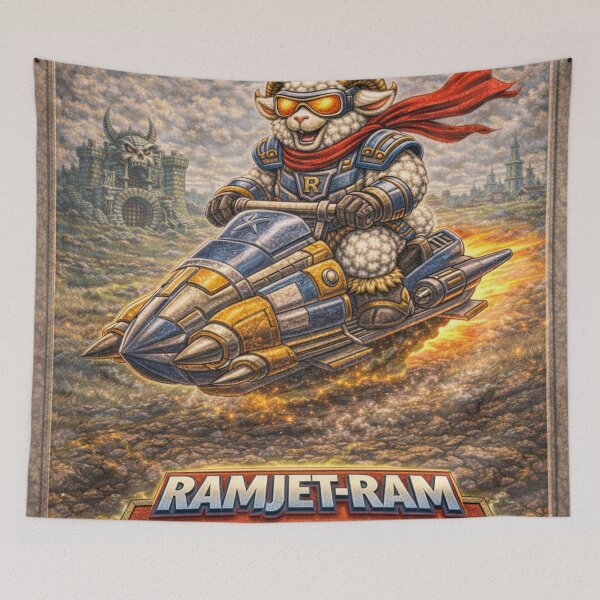 Item preview, Ramjet-Ram, Speedy Sheep Hero of the Skies | Sheep-Man Sheepism Parody designed and sold by Thpoar.