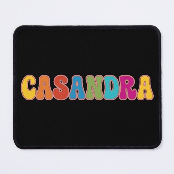 Item preview, ❤️ Casandra Personalized Name Wavy Retro Shirt, Coffee Mug, Sticker Gift designed and sold by HelixPedia.