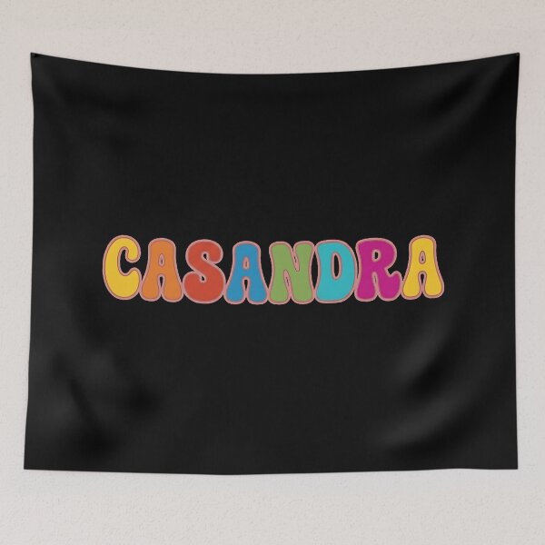 Item preview, Camiseta retro ondulada con nombre personalizado de Casandra, taza de café, pegatina de regalo designed and sold by HelixPedia.
