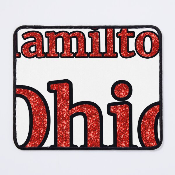 Item preview, Hamilton Ohio City Name With Red Rhinestone designed and sold by TheIconSmith.