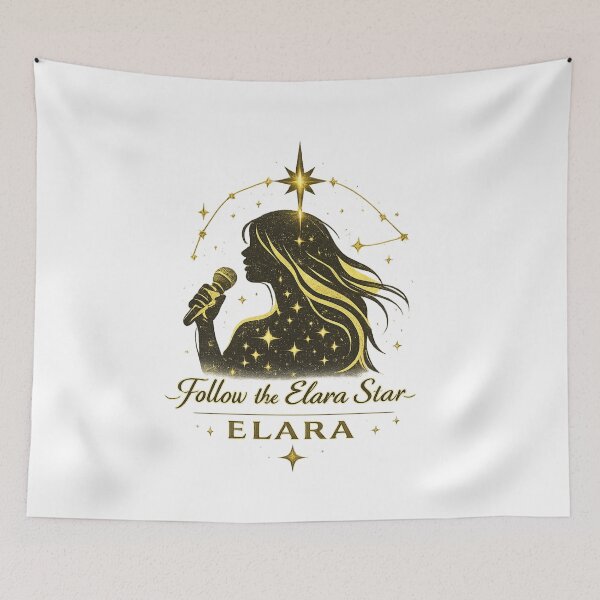 Item preview, Follow the Elara Star – Cosmic Singer Galaxy Design designed and sold by Sascha-Heiko.