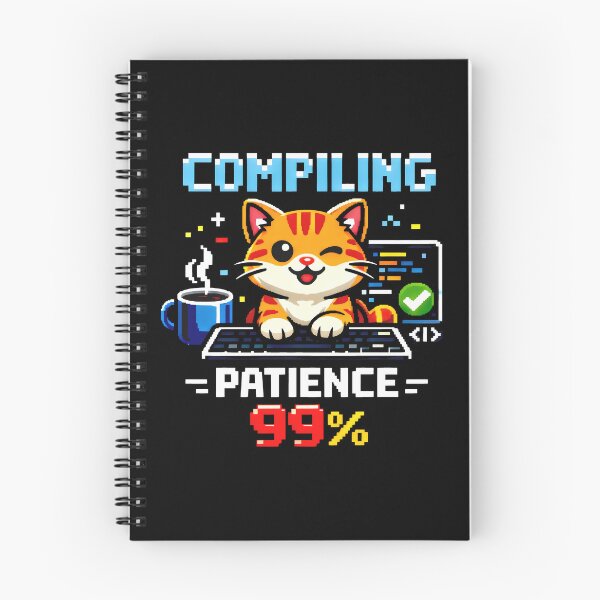 Item preview, Compiling Patience 99% Pixel Art Coding Programmer designed and sold by SplashTastic.