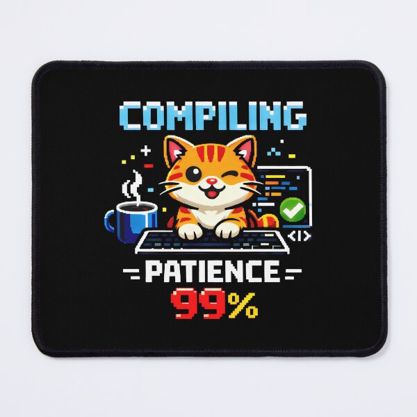 Item preview, Compiling Patience 99% Pixel Art Coding Programmer designed and sold by SplashTastic.