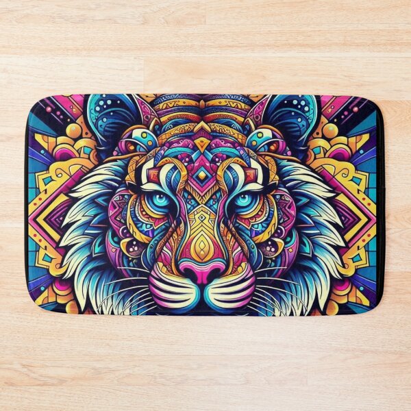 Item preview, Psychedelic Tiger Mandala designed and sold by Dogandesighn.