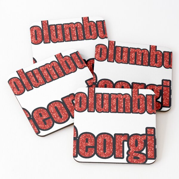 Item preview, Columbus Georgia City Name With Red Rhinestone designed and sold by TheIconSmith.