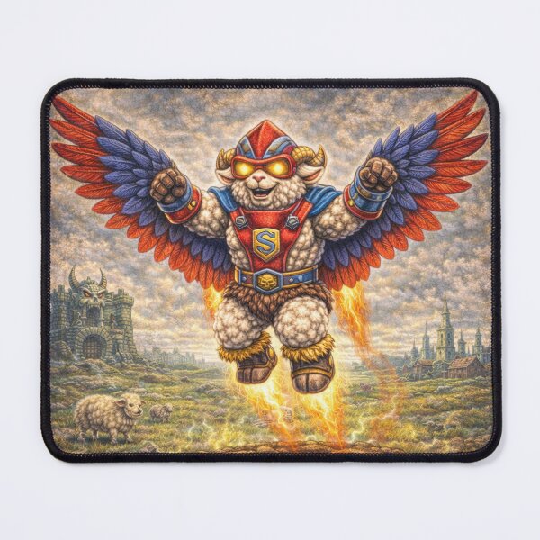 Item preview, Ram-Stratos, Winged Warrior of the Woolds | Sheep-Man Sheepism Parody designed and sold by Thpoar.